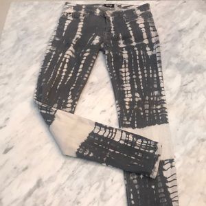 Hudson vintage inspired acid wash the/dye jeans!